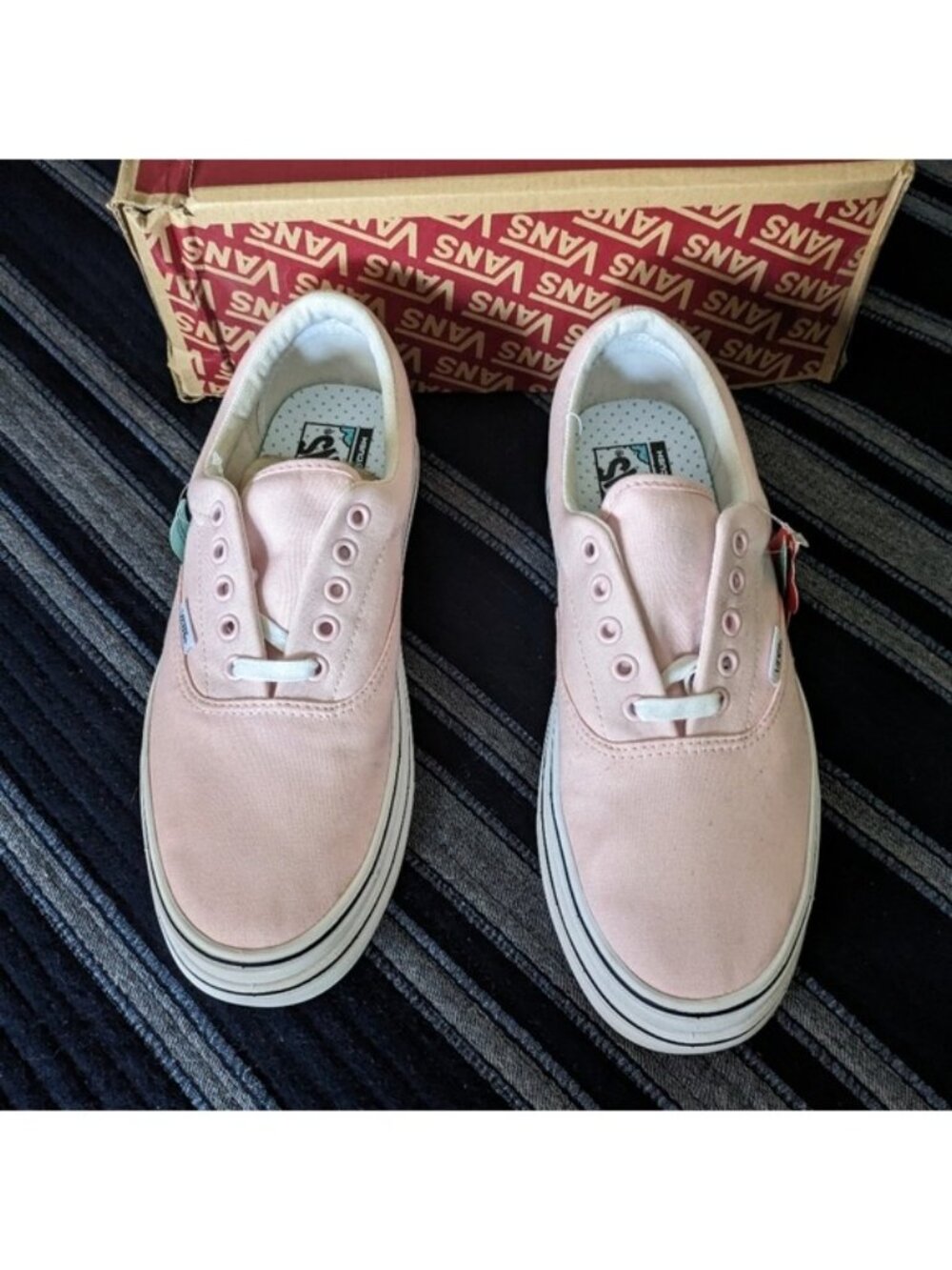 Vans Super ComfyCush Men Size 10 Era Canvas Platform Shoe Blushing Bride 072026 - Picture 2 of 11